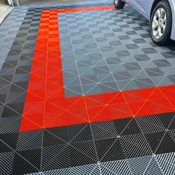 Garage Tile - Interlocking Polypropylene Flooring | DECKO <b>DURANTE</b> (15.8" x 15.8" x 0.7" tile) <b>Select Color</b> - (One Piece)