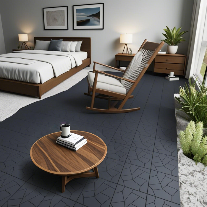 Deck Tiles - <b>GREYSTONE</b> - 1 Box of 44 Interlocking PP Flooring, with Recycled Premium Polypropylene | DECKO Lite (total of 44 sqft!)