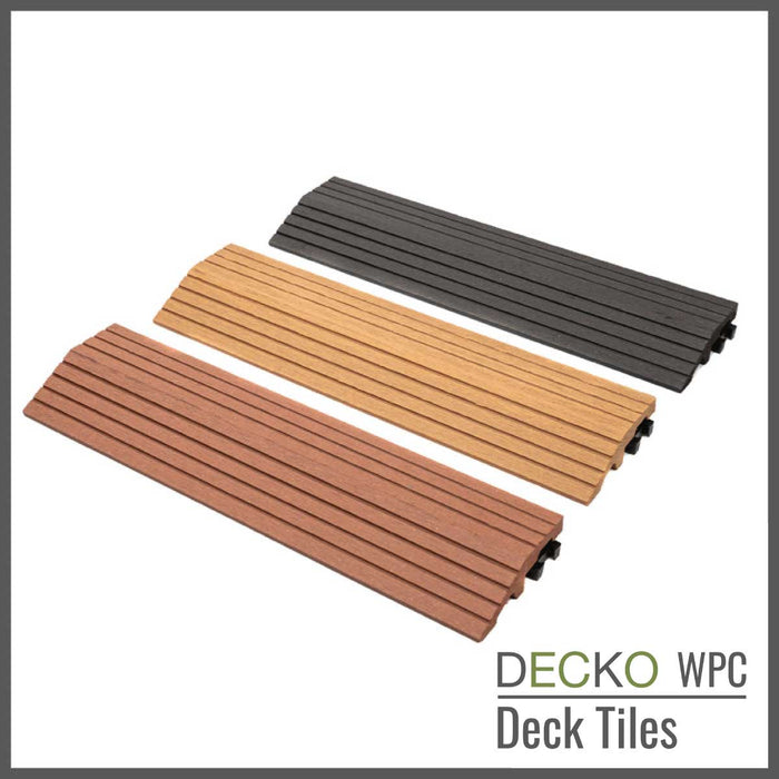 DECKO Tiles <b>RAMP EDGE</b> - (One Piece) - 11.8"/3.1"/0.8"