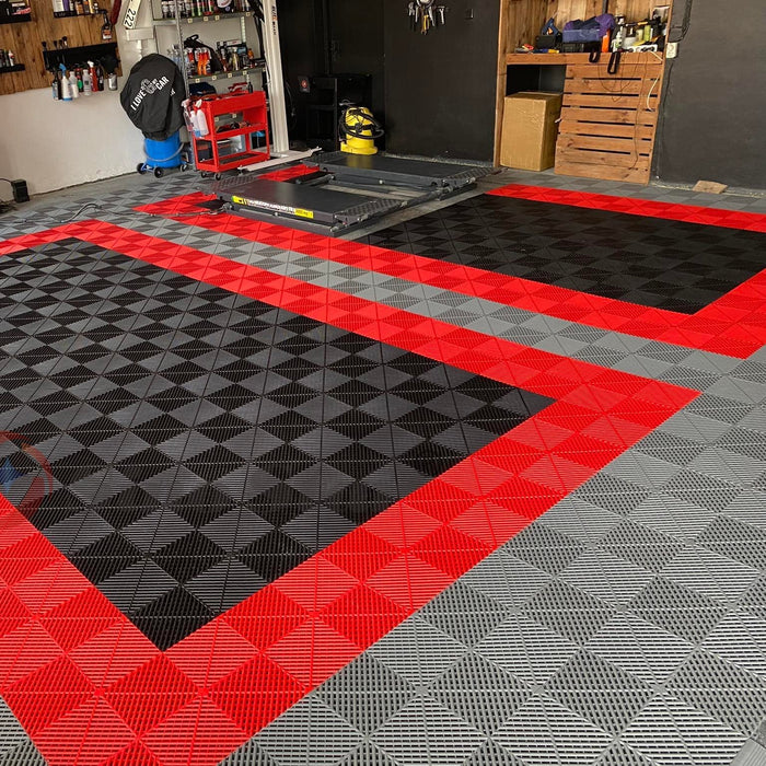 <b>Garage Tile Samples</b> - Interlocking Polypropylene Flooring - Build your Own Selection | DECKO - Fully Refundable (up to 6 items) with FREE Return