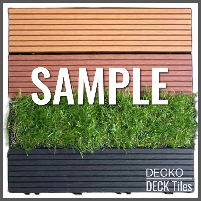 <b>Deck Tile Sample</b> - Full Size - Premium WPC Interlocking | DECKO - Free Delivery