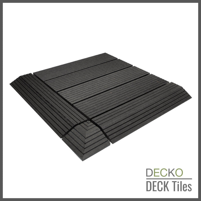 <b>Deck Tiles</b> - Premium WPC Interlocking - Box of 11 tiles = 10.86 sqft | DECKO