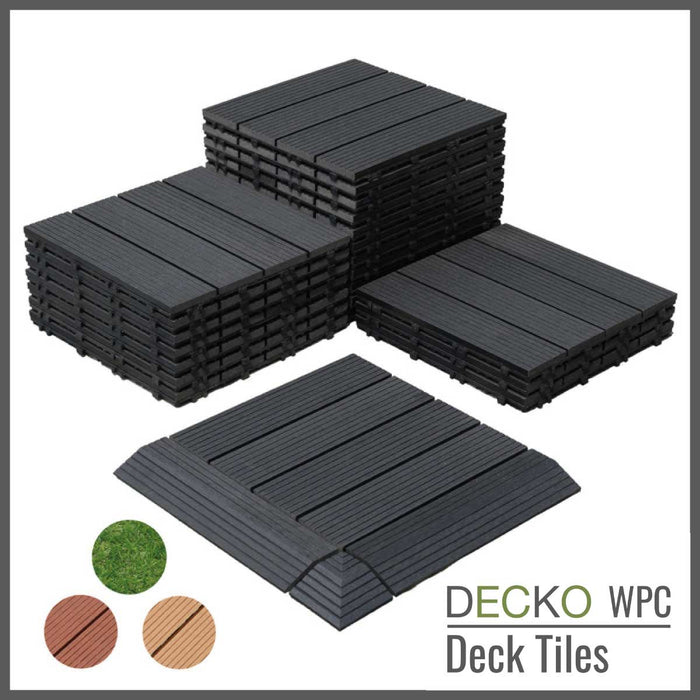 DECKO Premium Tiles - <b>CHARCOAL</b> - (One Piece)