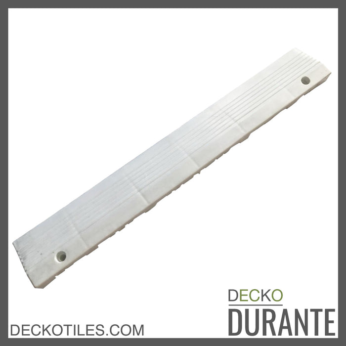 Garage Tile <b>Ramp Edge</b> for Interlocking Polypropylene Flooring | DECKO <b>DURANTE</b> (15.8" x 2.4" x 0.7") - (One Piece)