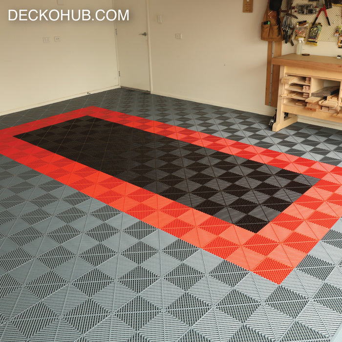 <b>Garage Tile Samples</b> - Interlocking Polypropylene Flooring - Build your Own Selection | DECKO - Fully Refundable (up to 6 items) with FREE Return