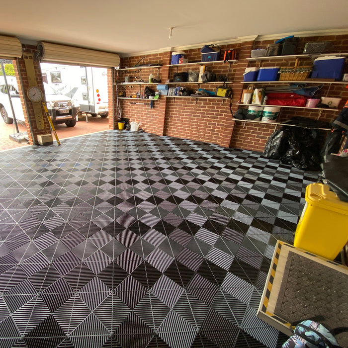 <b>Garage Tile Samples</b> - Interlocking Polypropylene Flooring - Build your Own Selection | DECKO - Fully Refundable (up to 6 items) with FREE Return