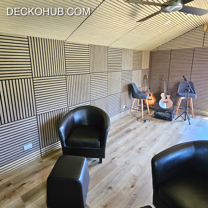 DECKO <b>SOUNDSCAPE</b> Acoustic Wall - SAMPLE Box of 5 Square Panels <b>(Choose Colour)</b> Fully refundable with free return and no restocking fee!