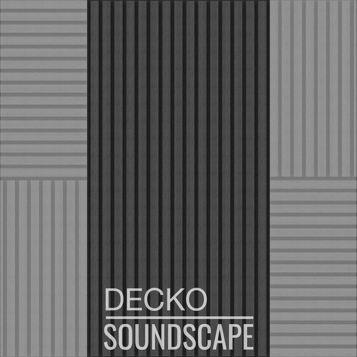 Acoustic Sound Dampening Wall Panels - <b>EBONY Long</b> - box of 3 panels (47.2" x 23.6" x 0.8") <b>7.7 sq ft</b> coverage | DECKO SOUNDSCAPE