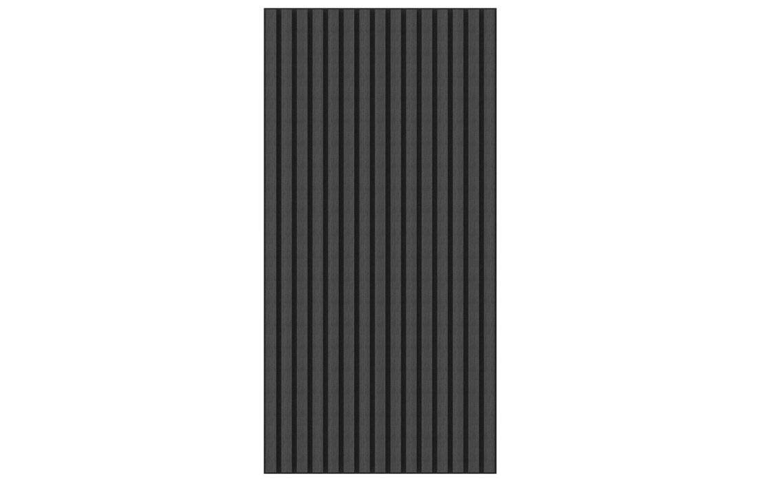 Acoustic Sound Dampening Wall Panels - <b>EBONY Long</b> - box of 3 panels (47.2" x 23.6" x 0.8") <b>7.7 sq ft</b> coverage | DECKO SOUNDSCAPE