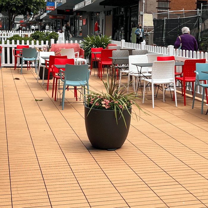 <b>Deck Tiles</b> - Premium WPC Interlocking - Box of 11 tiles = 10.86 sqft | DECKO