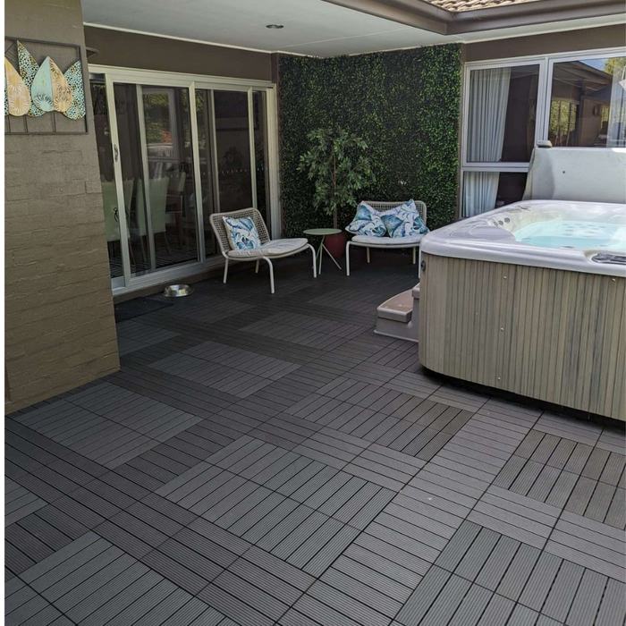 Deck Tile <b>Colour Sample</b> - Premium WPC Interlocking | DECKO - Free Delivery