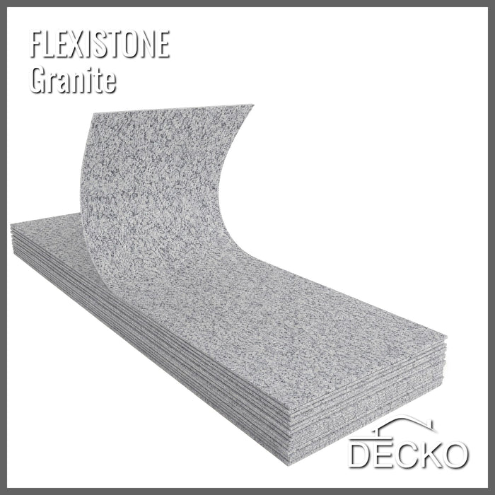 Flexible 3D Stone Wall Panels - PIETRA GRANITE - Box of 16 panels (35.4" x 11.8") 46.5 sqft coverage | DECKO Flexistone (Copy)