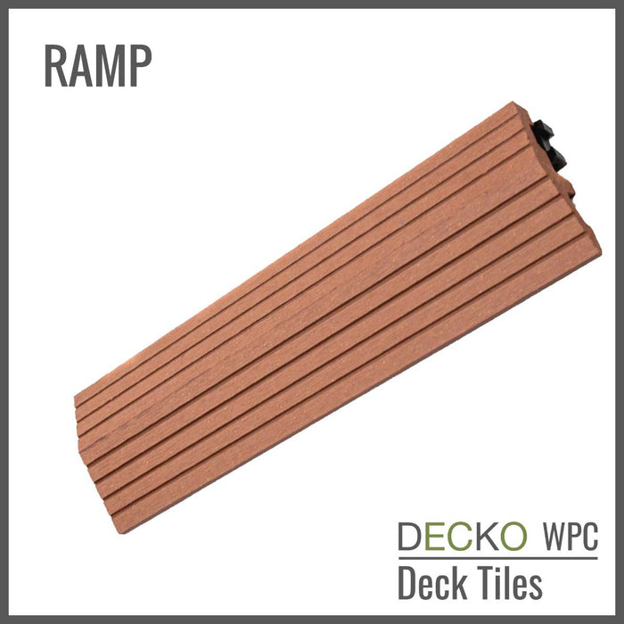 DECKO Tiles <b>RAMP EDGE</b> - (One Piece) - 11.8"/3.1"/0.8"