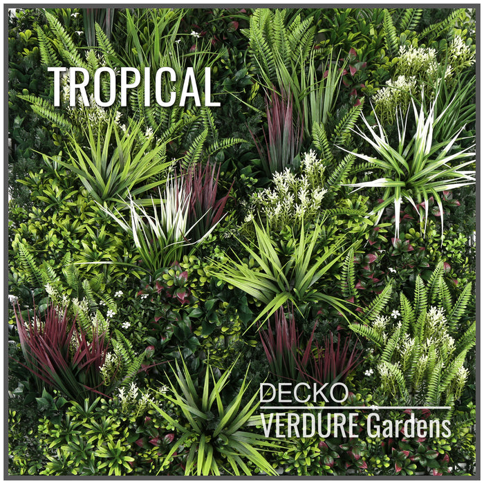 DECKO <b>VERDURE</b> Green Wall - <b>TROPICAL</b> - 3.3' x 3.3' - Price/Panel