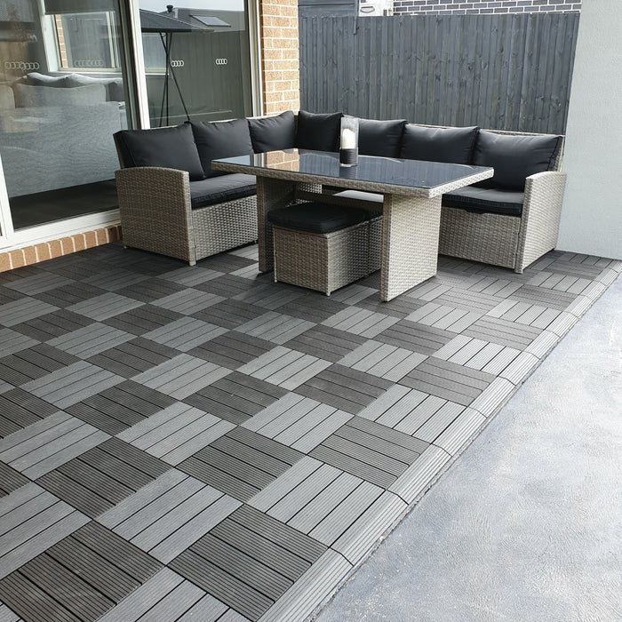 DECKO Premium Tiles - <b>CHARCOAL</b> - (One Piece)