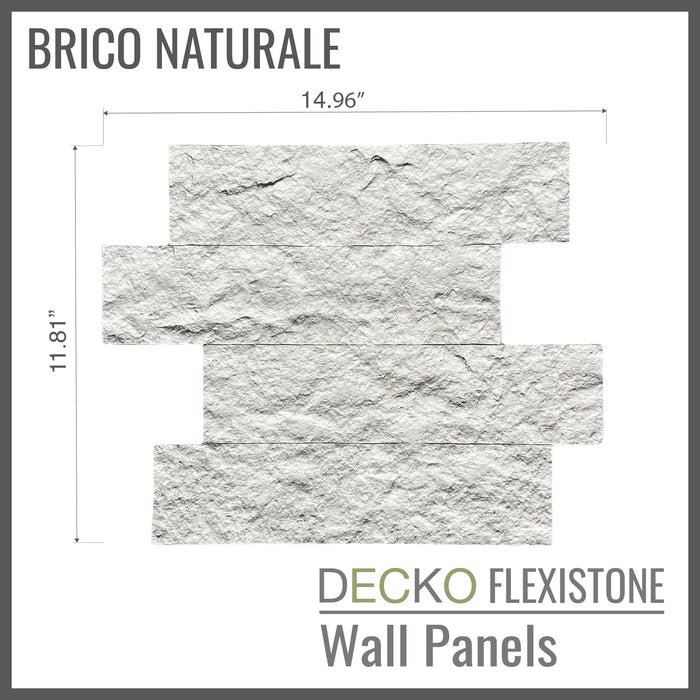 DECKO FLEXISTONE wall panel SAMPLE - BRICO NATURALE - Free Shipping