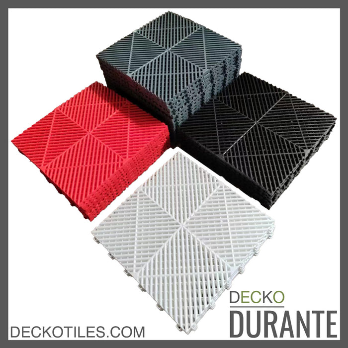 DECKO <b>DURANTE</b> Multipurpose Tile - <b>RED</b> - 15.8/15.8/0.7" - Price/Tile