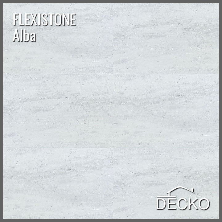 Flexible 3D Stone Wall Panels - <b>PIETRA ALBA</b> - Box of 16 panels (35.4" x 11.8") <b>46.5 sqft</b> coverage | DECKO Flexistone
