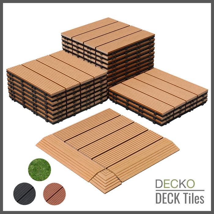 DECKO Premium Tiles - <b>Select Colour</b> - Price / Box of 11 Tiles = 10.86 sqft