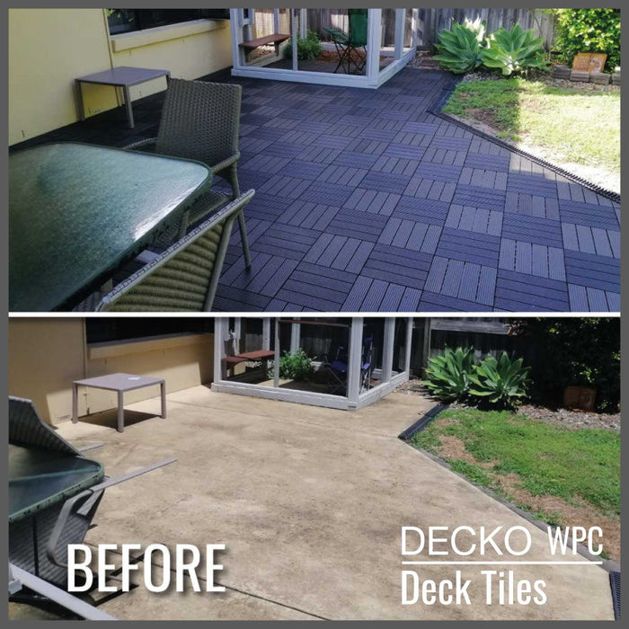 DECKO Premium Tiles - <b>CHARCOAL</b> - (One Piece)