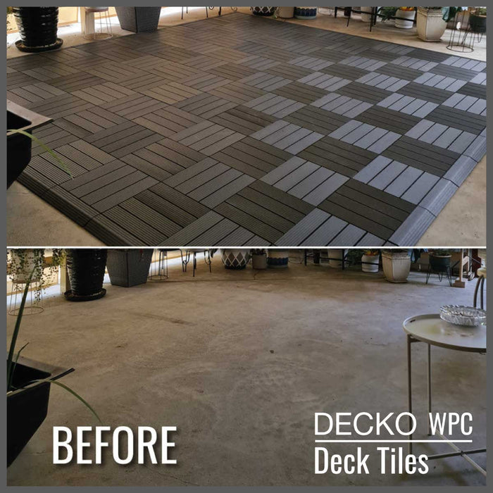 DECKO Premium Tiles - <b>CHARCOAL</b> - (One Piece)