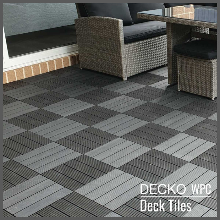 DECKO Premium Tiles - <b>CHARCOAL</b> - (One Piece)