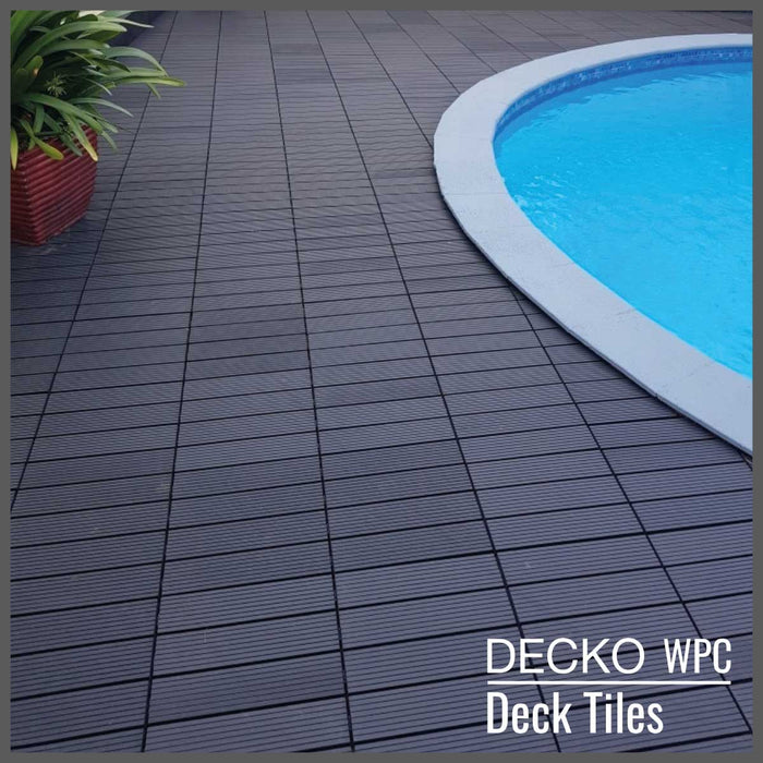 DECKO Premium Tiles - <b>CHARCOAL</b> - (One Piece)