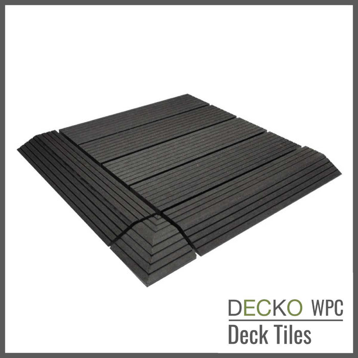 DECKO Premium Tiles - <b>CHARCOAL</b> - (One Piece)