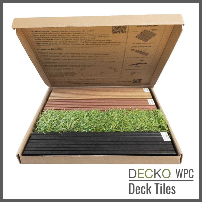 <b>Deck Tile Sample</b> - Full Size - Premium WPC Interlocking | DECKO - Free Delivery