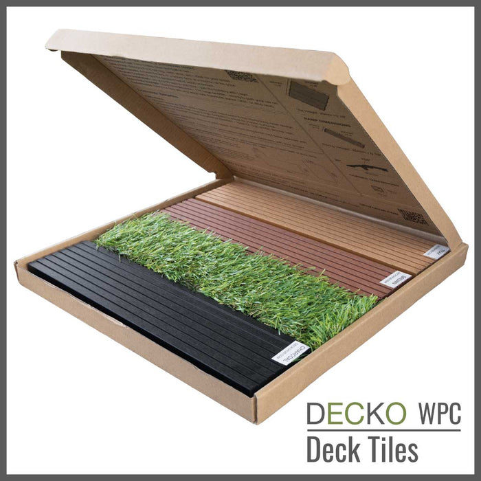 <b>Deck Tile Sample</b> - Full Size - Premium WPC Interlocking | DECKO - Free Delivery