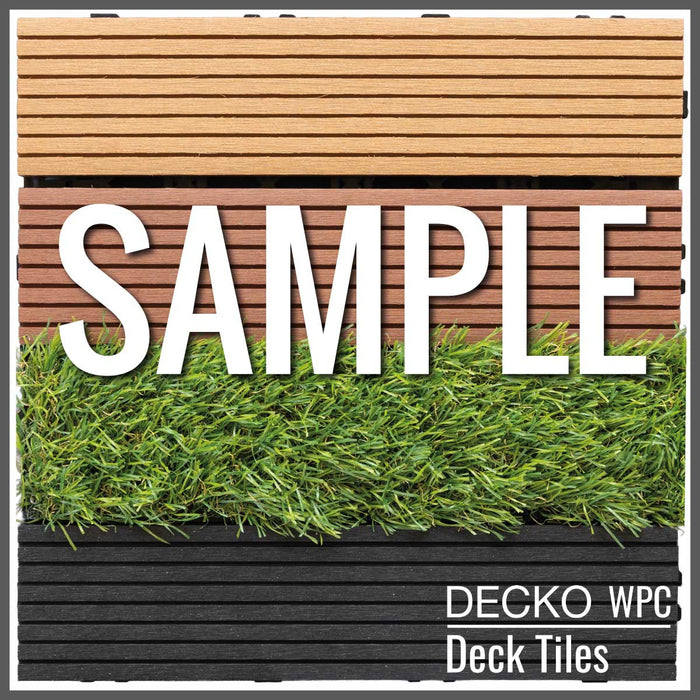 <b>Deck Tile Sample</b> - Full Size - Premium WPC Interlocking | DECKO - Free Delivery