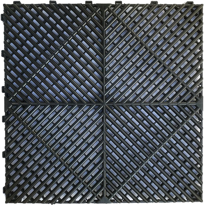 DECKO <b>DURANTE</b> Multipurpose Tile - <b>BLACK</b> - 15.8/15.8/0.7" - Price/Tile