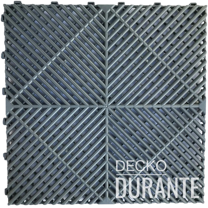 DECKO <b>DURANTE</b> Multipurpose Tile - <b>GREY</b> - 15.8/15.8/0.7" - Price/Tile