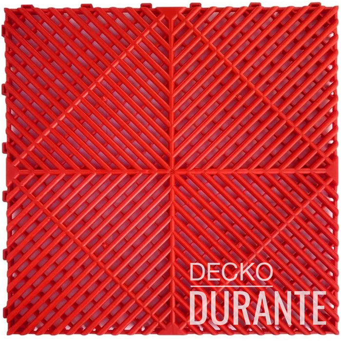 DECKO <b>DURANTE</b> Multipurpose Tile - <b>RED</b> - 15.8/15.8/0.7" - Price/Tile