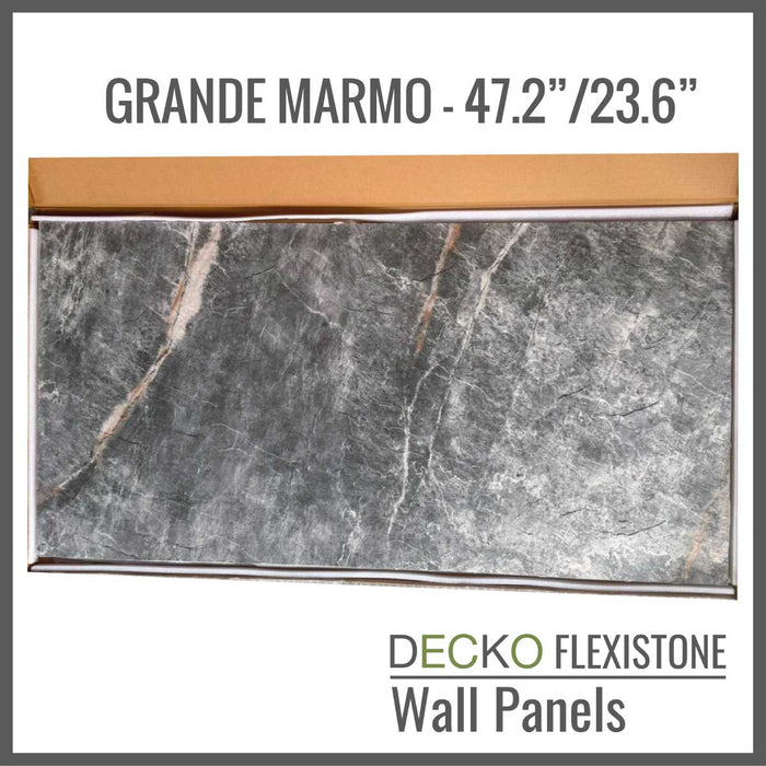 DECKO FLEXISTONE wall panel SAMPLE - GRANDE MARMO - Free Shipping