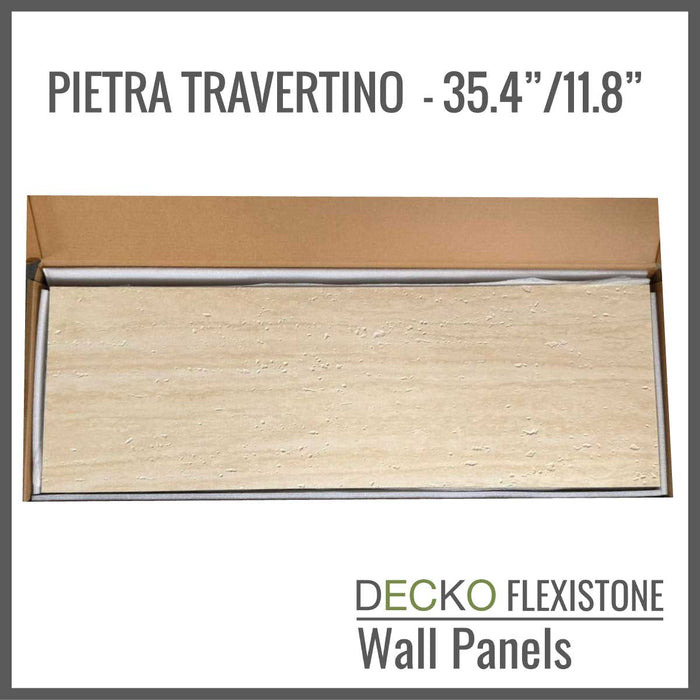 DECKO FLEXISTONE wall panel SAMPLE - TRAVERTINO - Free Shipping