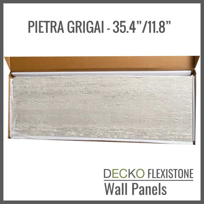DECKO FLEXISTONE wall panel SAMPLE - PIETRA GRIGIA - Free Shipping