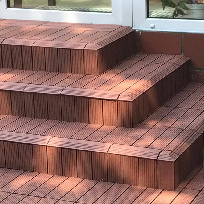 DECKO Tiles <b>RAMP EDGE</b> - (One Piece) - 11.8"/3.1"/0.8"