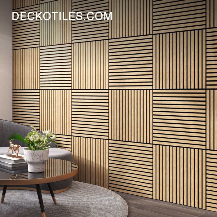 DECKO <b>SOUNDSCAPE</b> Acoustic Wall - <b>MAPLE</b> - Square - Price/Panel