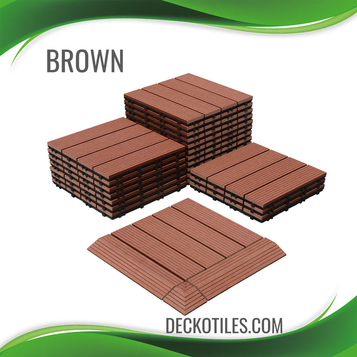 DECKO Premium Tiles - <b>BROWN</b> - (One Piece)