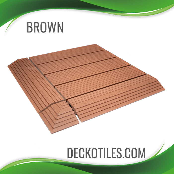 DECKO Premium Tiles - <b>BROWN</b> - (One Piece)