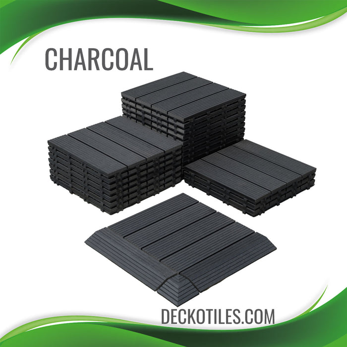 DECKO Premium Tiles - <b>CHARCOAL</b> - (One Piece)