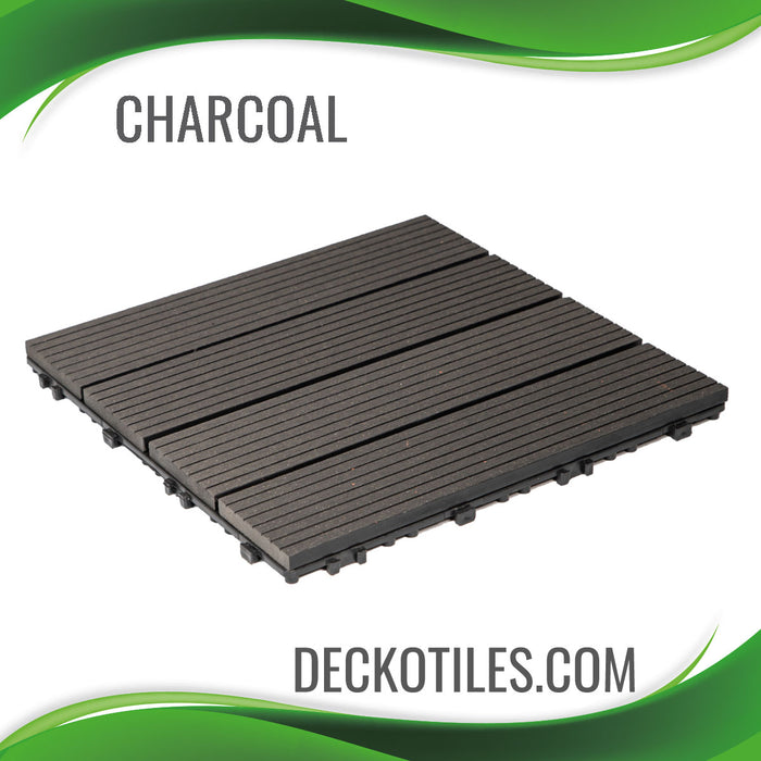 DECKO Premium Tiles - <b>CHARCOAL</b> - (One Piece)