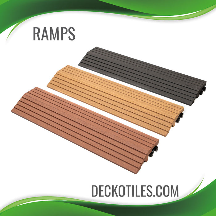 DECKO Tiles <b>RAMP EDGE</b> - (One Piece) - 11.8"/3.1"/0.8"