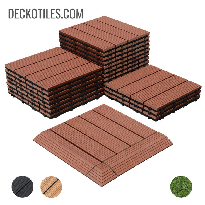 DECKO Premium Tiles - <b>BROWN</b> - (One Piece)