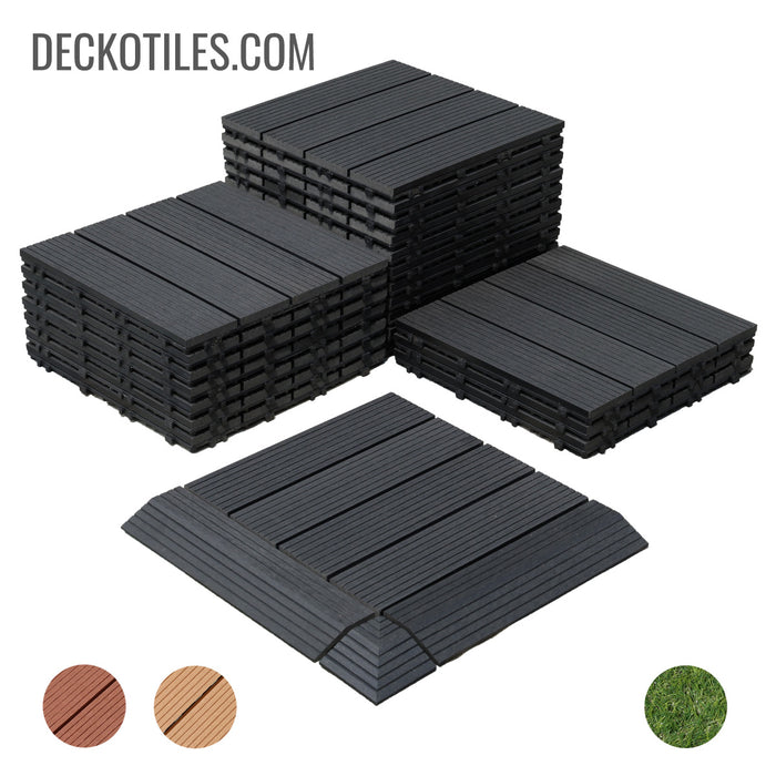 DECKO Premium Tiles - <b>CHARCOAL</b> - (One Piece)