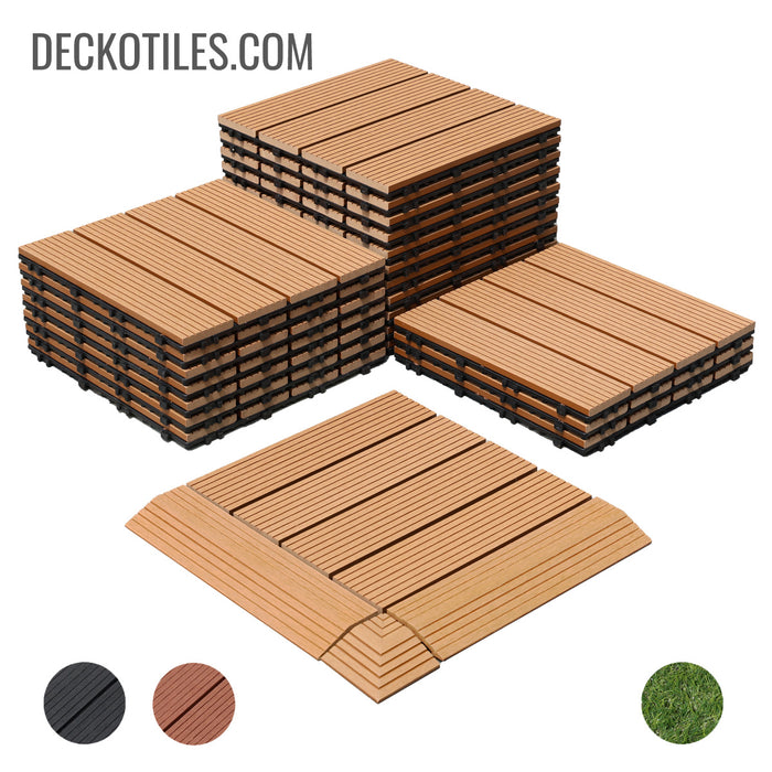 DECKO Premium Tiles - <b>Select Colour</b> - Price / Box of 11 Tiles = 10.86 sqft