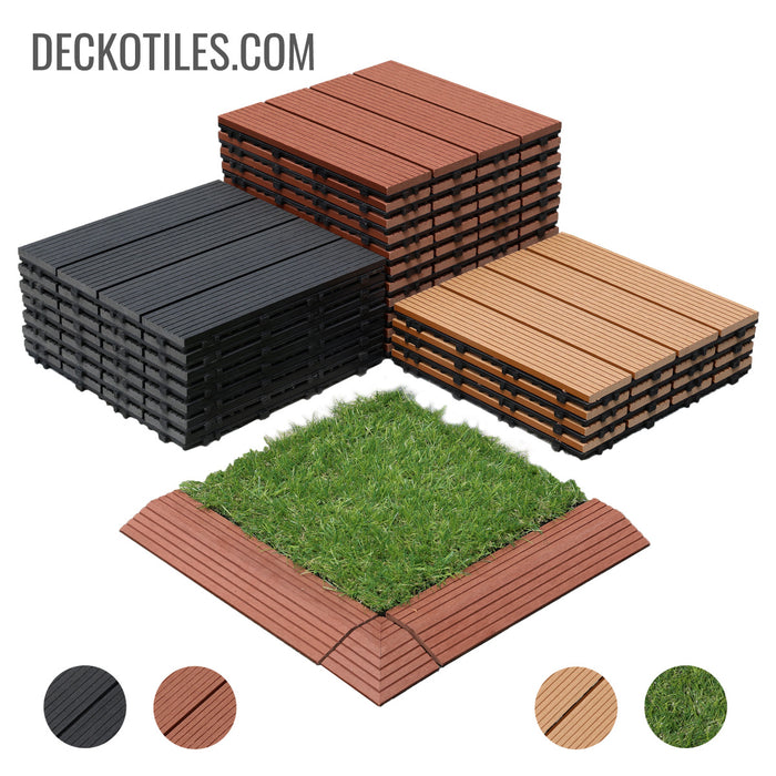 DECKO Premium Tiles - <b>Select Colour</b> - Price / Box of 11 Tiles = 10.86 sqft