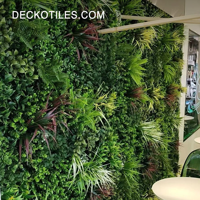 green wall plastic plants DECKO VERDURE Green Wall - ARBOREA - 1.6' x 1.6' — DECKO USA