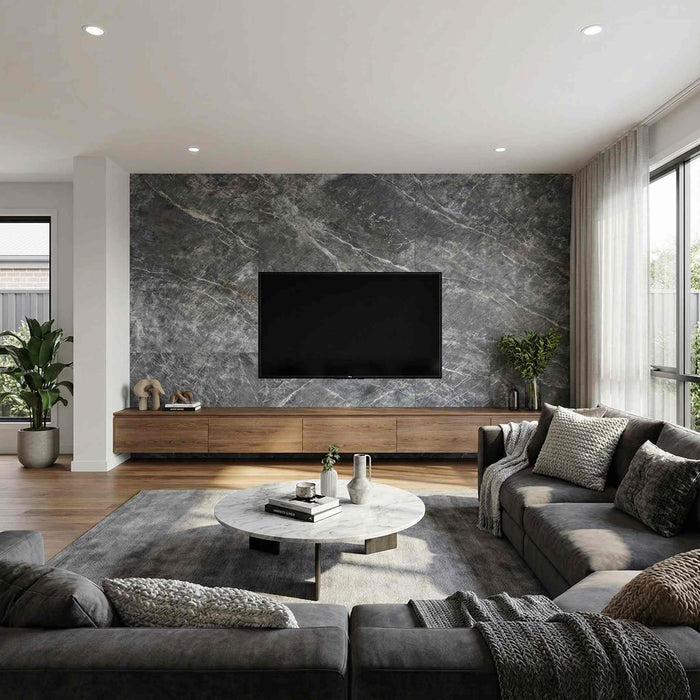 Flexible 3D Stone Wall Panels - <b>GRANDE MARMO</b> - Box of 5 serial panels (47.2" x 23.6") <b>38.75 sqft </b> coverage | DECKO Flexistone